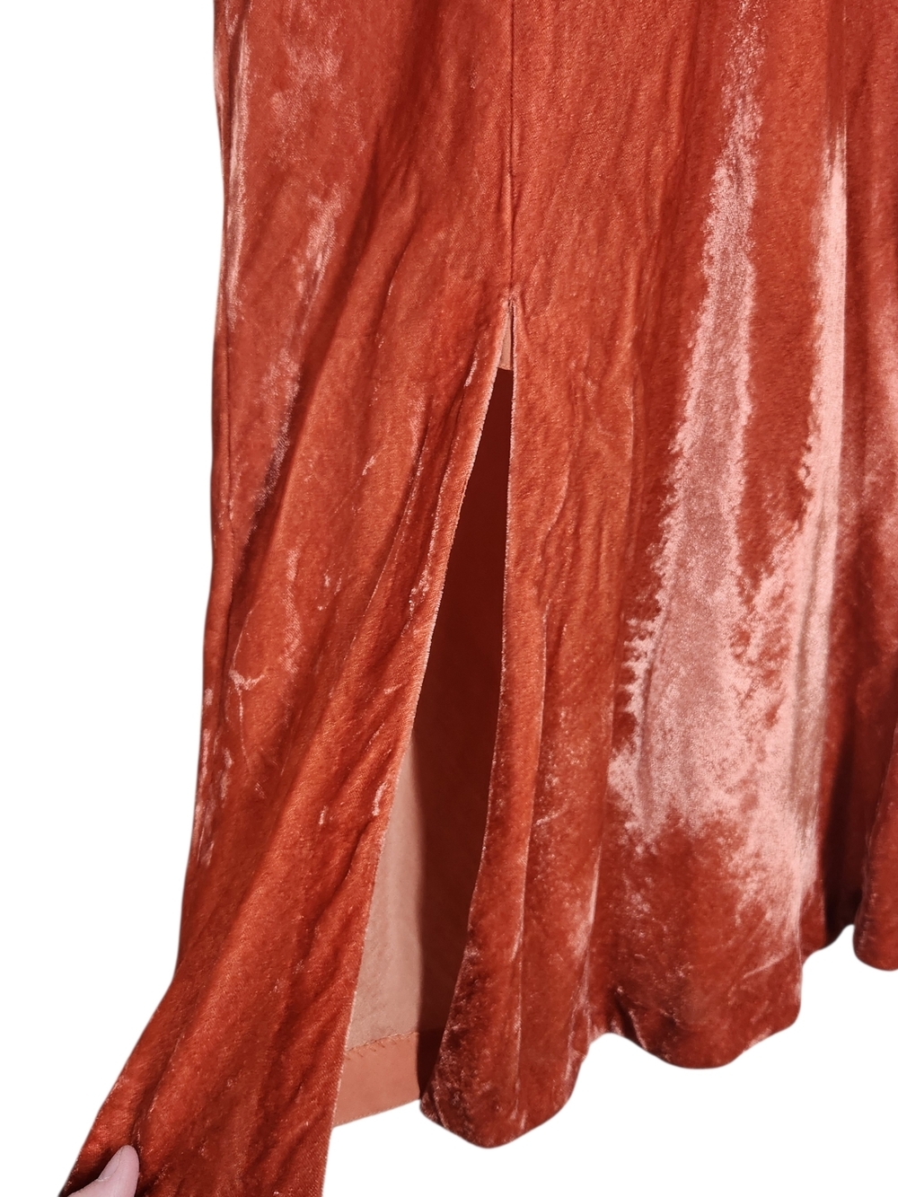 Anthropologie Maeve Crushed Velvet Skirt, sz 8 - Picture 4 of 8